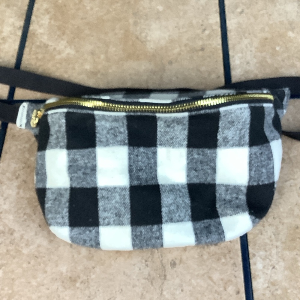 Stoney Clover Lane Black Waist Pouch with Gold Zipper